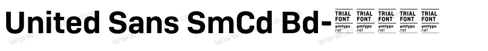 United Sans SmCd Bd字体转换